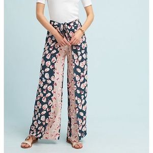 Kachel from Anthropologie Floral Wide Leg Pant